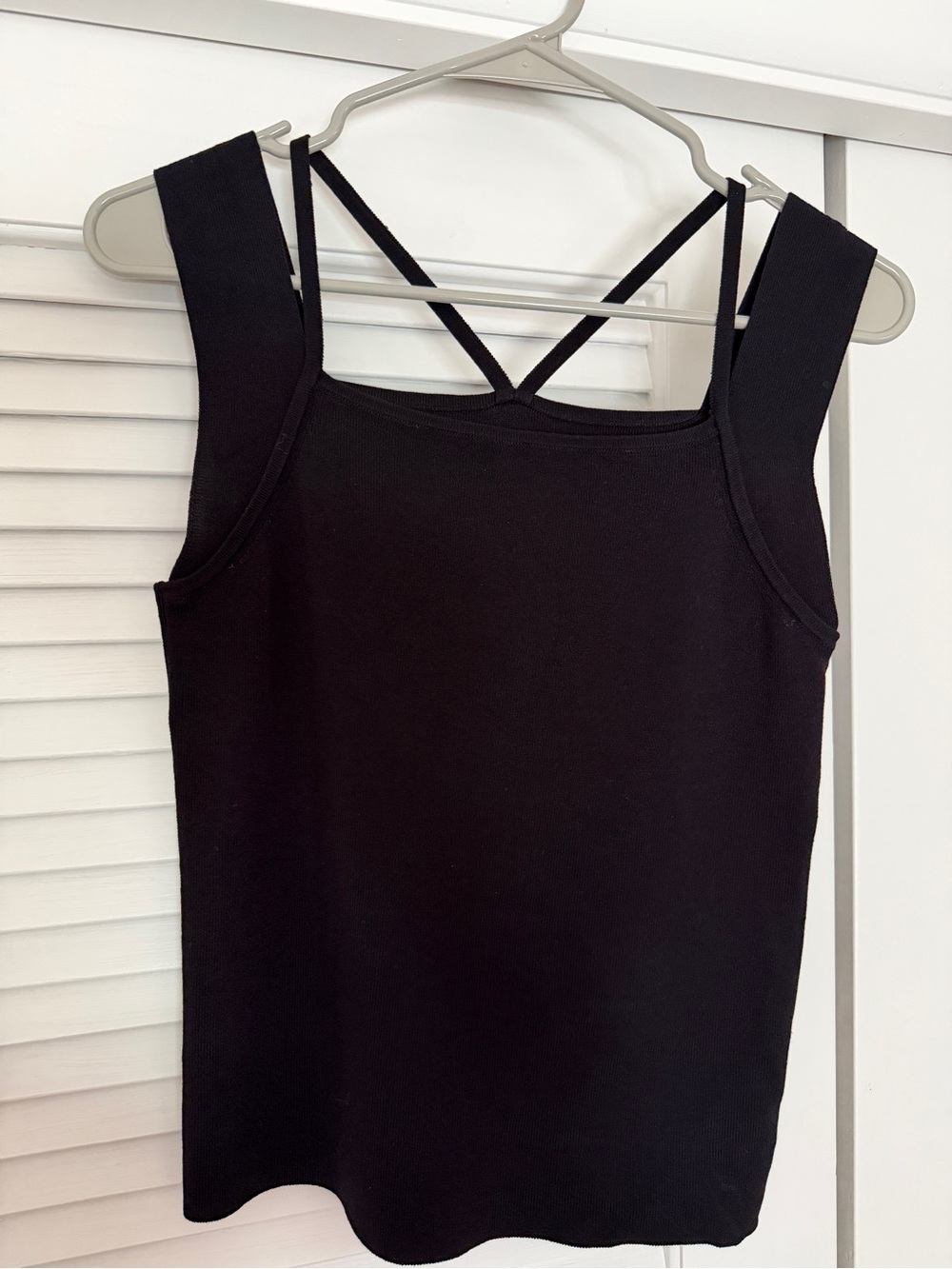 Classic Black Strappy Women's Tank Top